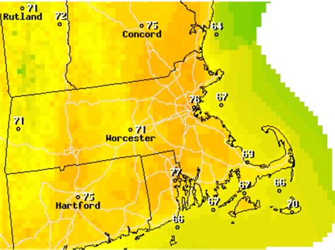 boston temperature records